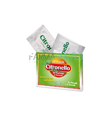 Sella Linea Anti-Zanzare Citronello Protezione Naturale 30 Cerotti 2 Formati