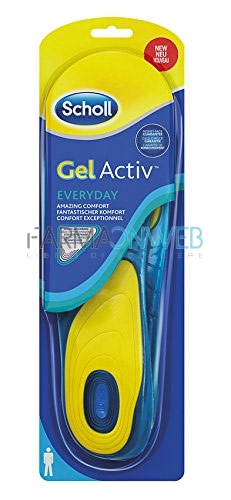 Scholl Linea Benessere dei Piedi Gel Activ Everyday 1 Paio di Solette Uomo