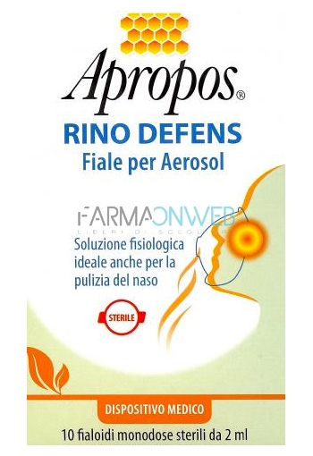 Apropos Linea Dispositivi Medici Rino Defens 10 Fiale Monodose per Aerosol
