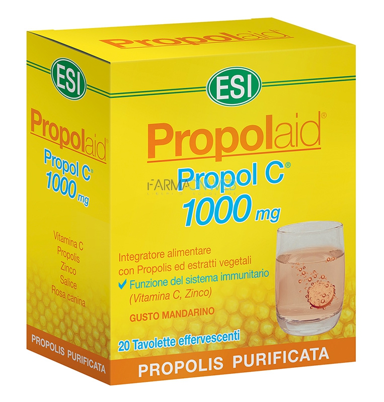 Esi PropolAid Propol C 1000 20 Tavolette Effervescenti