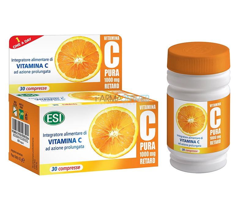 Esi Vitamina C Pura Retard Integratore Alimentare 30 Compresse