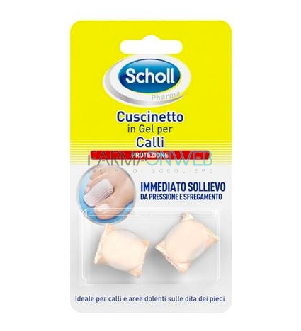 Scholl Linea Dispositivi Medici per Piedi 2 Morbidi Cuscinetti in Gel per Calli