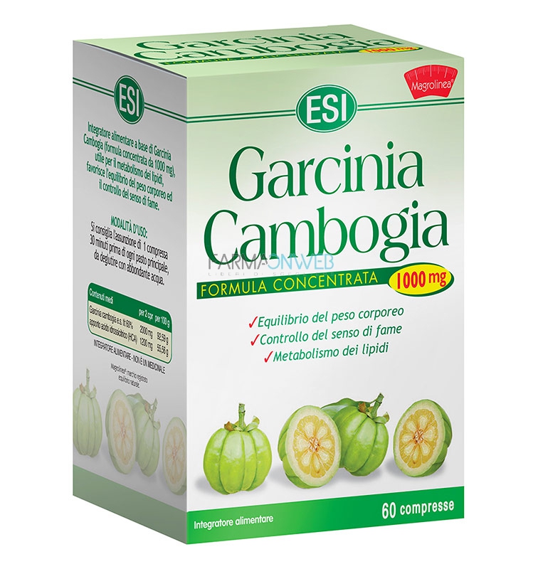 Esi Garcinia Cambogia Integratore Alimentare 60 Compresse