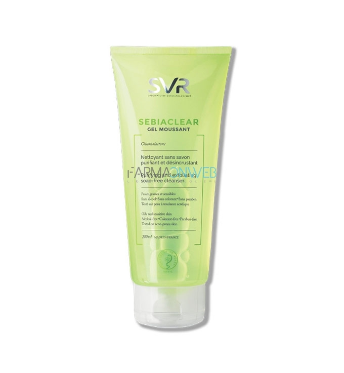 SVR Sebiaclear Gel Moussant Purificante Detergente Pelli Impure 200 ml