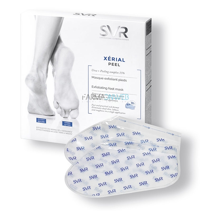 SVR Xerial Peel Pieds Calzini Leviganti Idratanti Emollienti Piedi