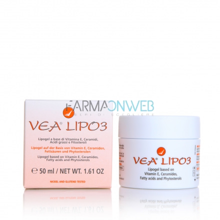 VEA Linea Pelli Sensibili Lipo3 Vitamina E Lipogel Idratante Rigenerante 50 ml