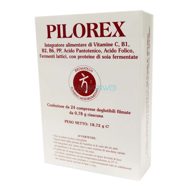 Bromatech Pilorex Integratore Alimentare 24 Compresse