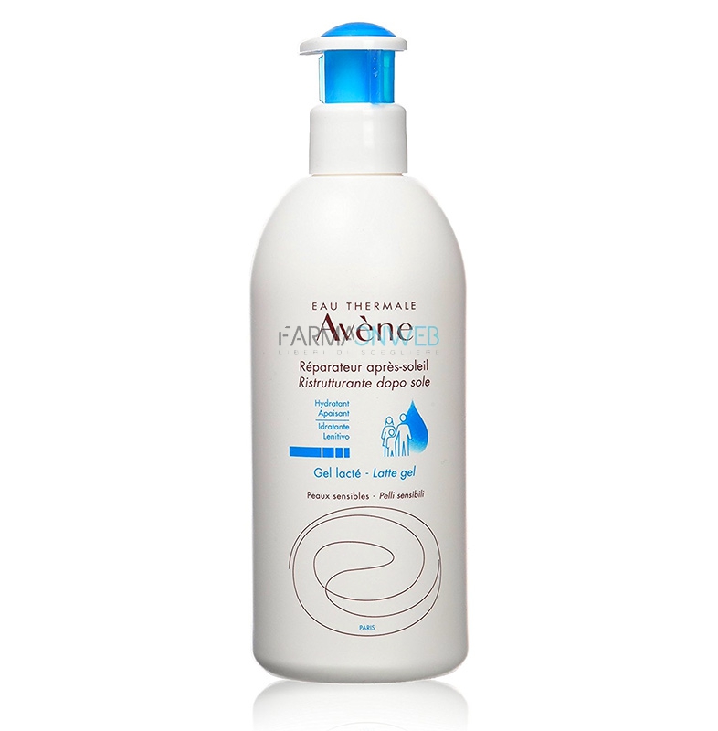 Avene Linea Solare Pelli Sensibili Latte Ristrutturante Doposole Lenitivo 400 ml