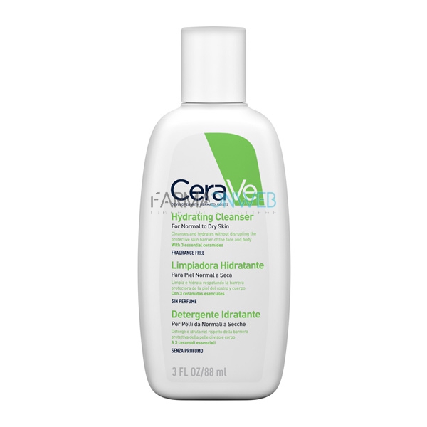 Cerave Hydrating Cleanser Detergente Idratante Viso 88 ml