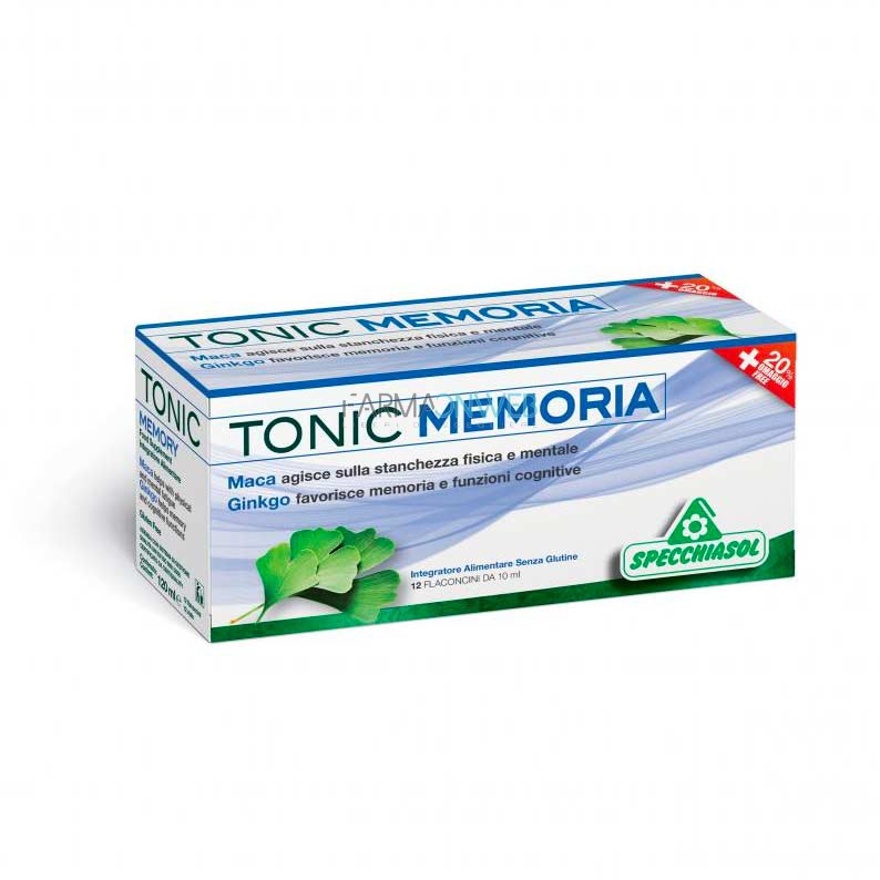 Specchiasol Tonic Memoria Integratore Alimentare 12 Flaconcini