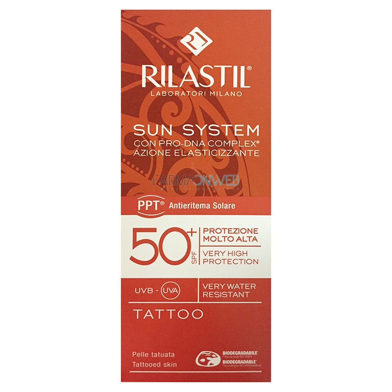 Rilastil Linea Sun System PPT SPF50+ Tattoo Emulsione Protettiva Tatuaggi 75 ml