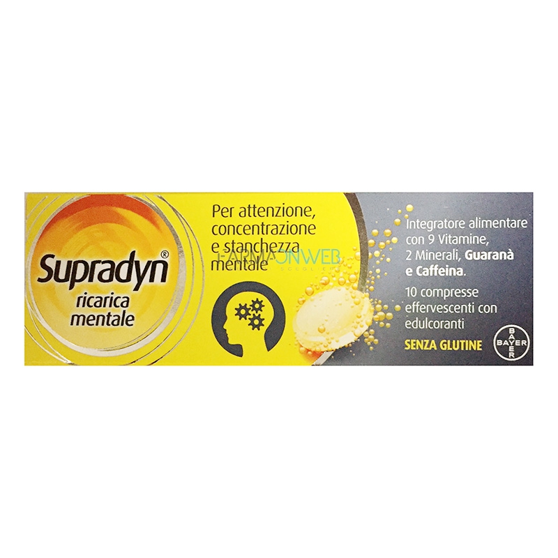 Supradyn Ricarica Mentale Integratore 10 Compresse Effervescenti