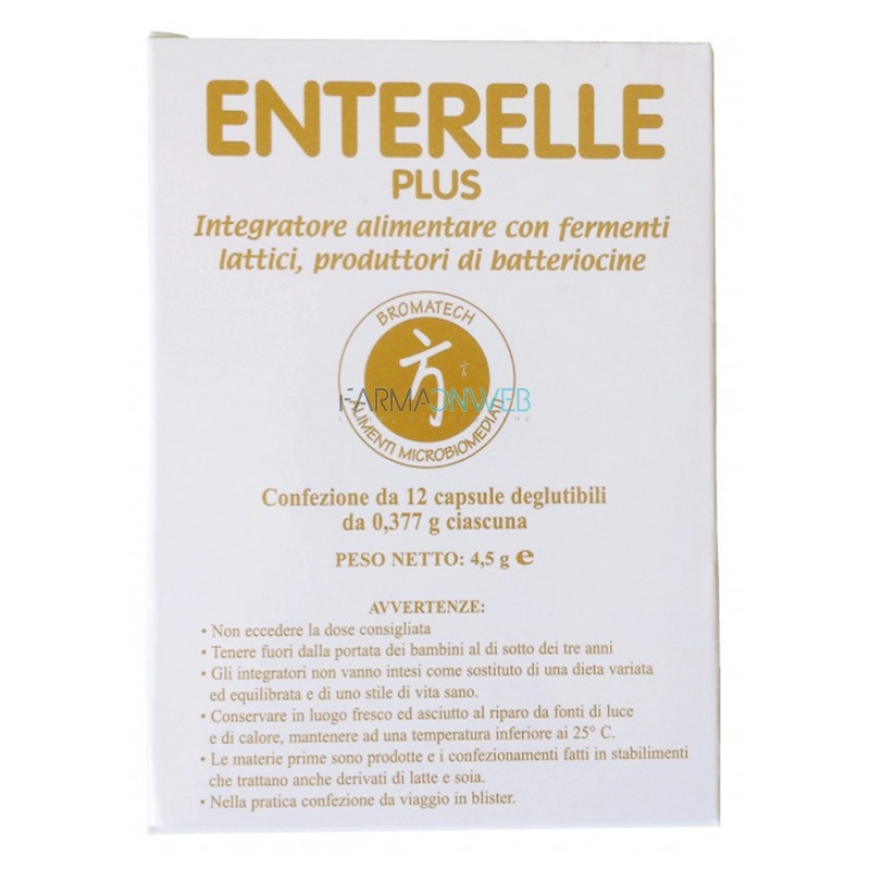 Bromatech Enterelle Plus Fermenti Integratore Alimentare 12 Capsule