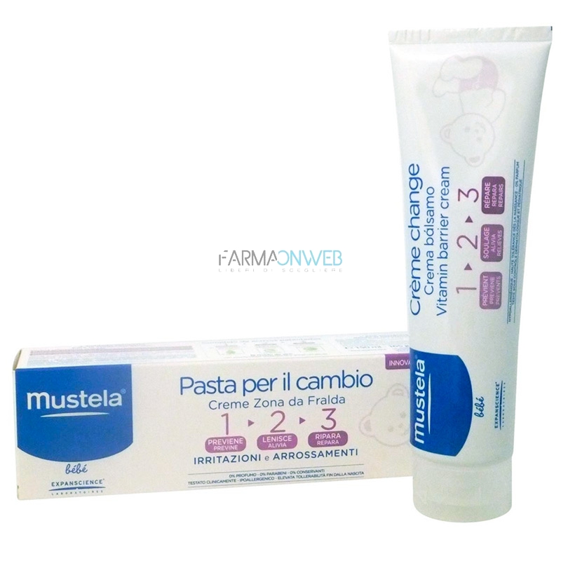 Mustela Pasta Cambio 123 Lentiva Protettiva 150 ml