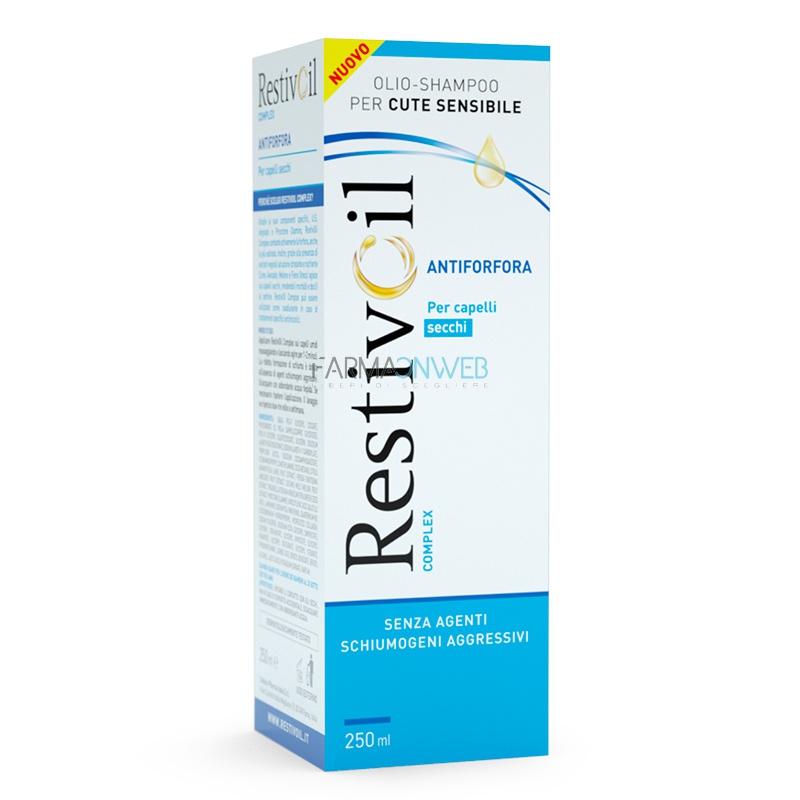 RestivOil Anti-Forfora Complex Olio Shampoo Nutritivo Capelli Secchi 250 ml
