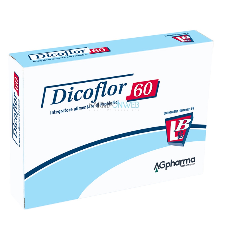 AG Pharma Dicoflor 60 Probiotico Integratore Alimentare 20 Capsule